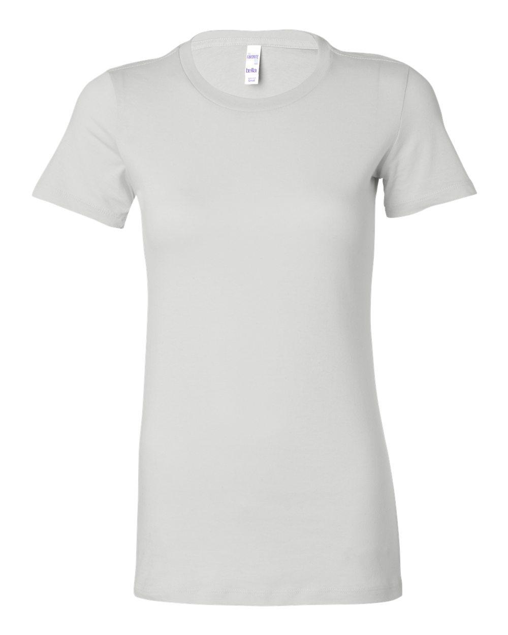 Bella Canvas 6004 Women's Slim Fit Tee flat lay