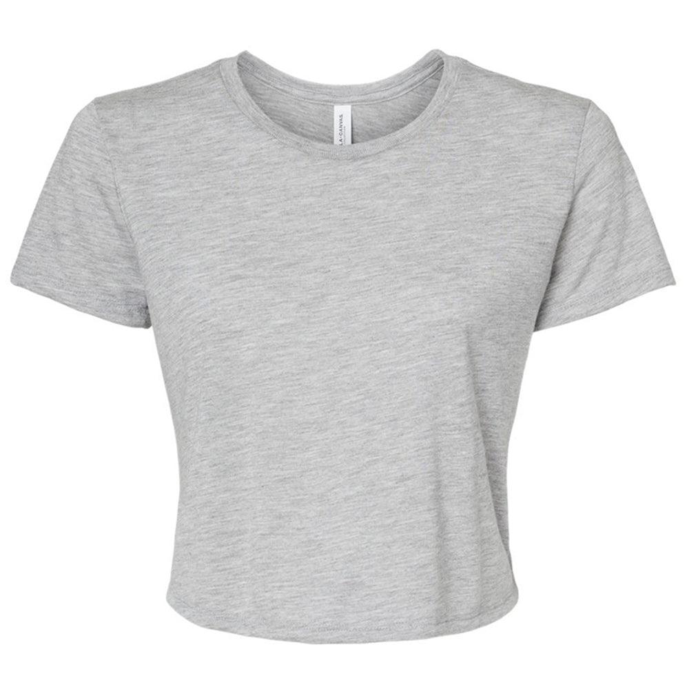 Bella Canvas 8882 Women's Flowy Cropped Tee flat lay