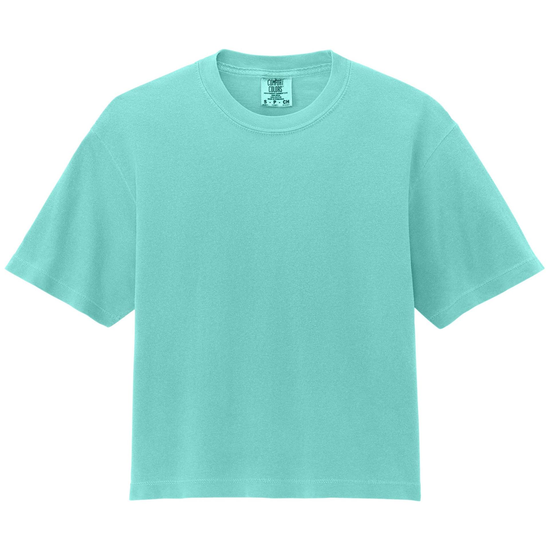 Comfort Colors 3023 Women's Heavyweight Boxy Tee flat lay